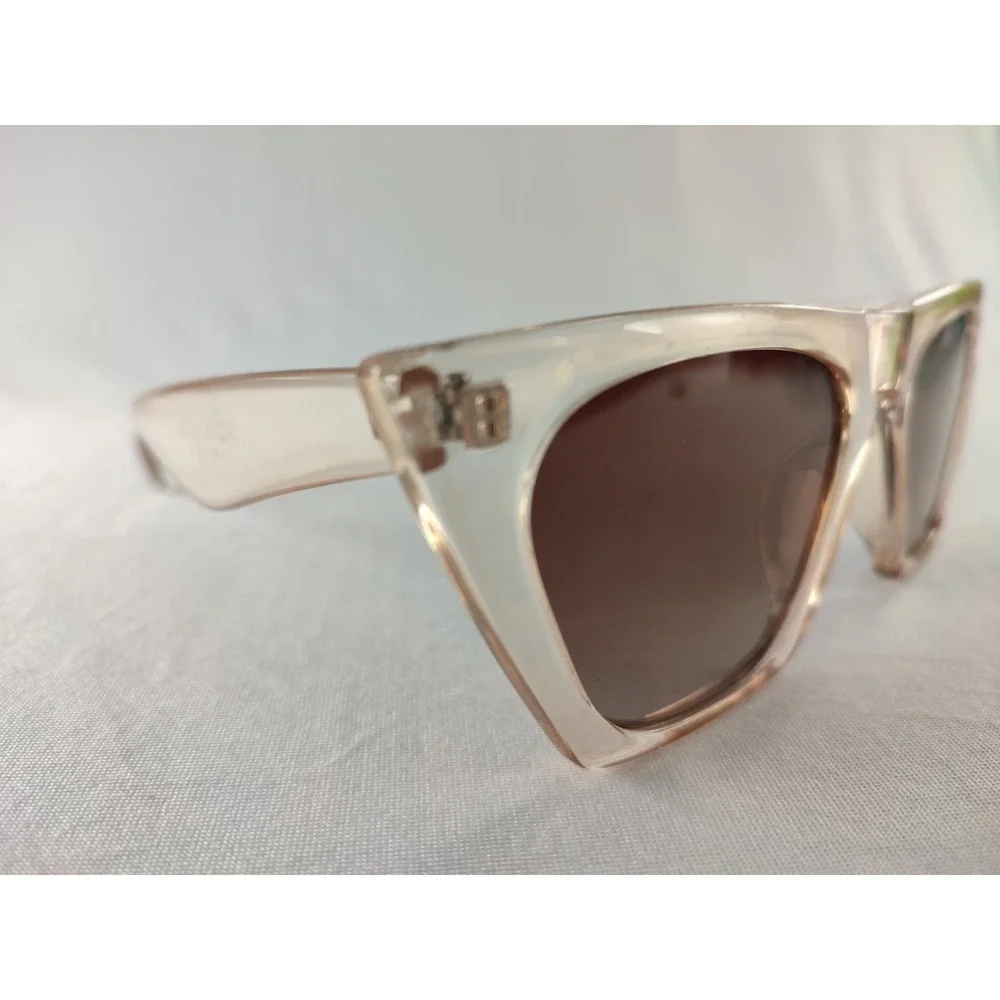 SOJOS SJ2115 C3 MZ Transparent Peach Cat Eye‎ Sunglasses 54-29-139 UV400 Women